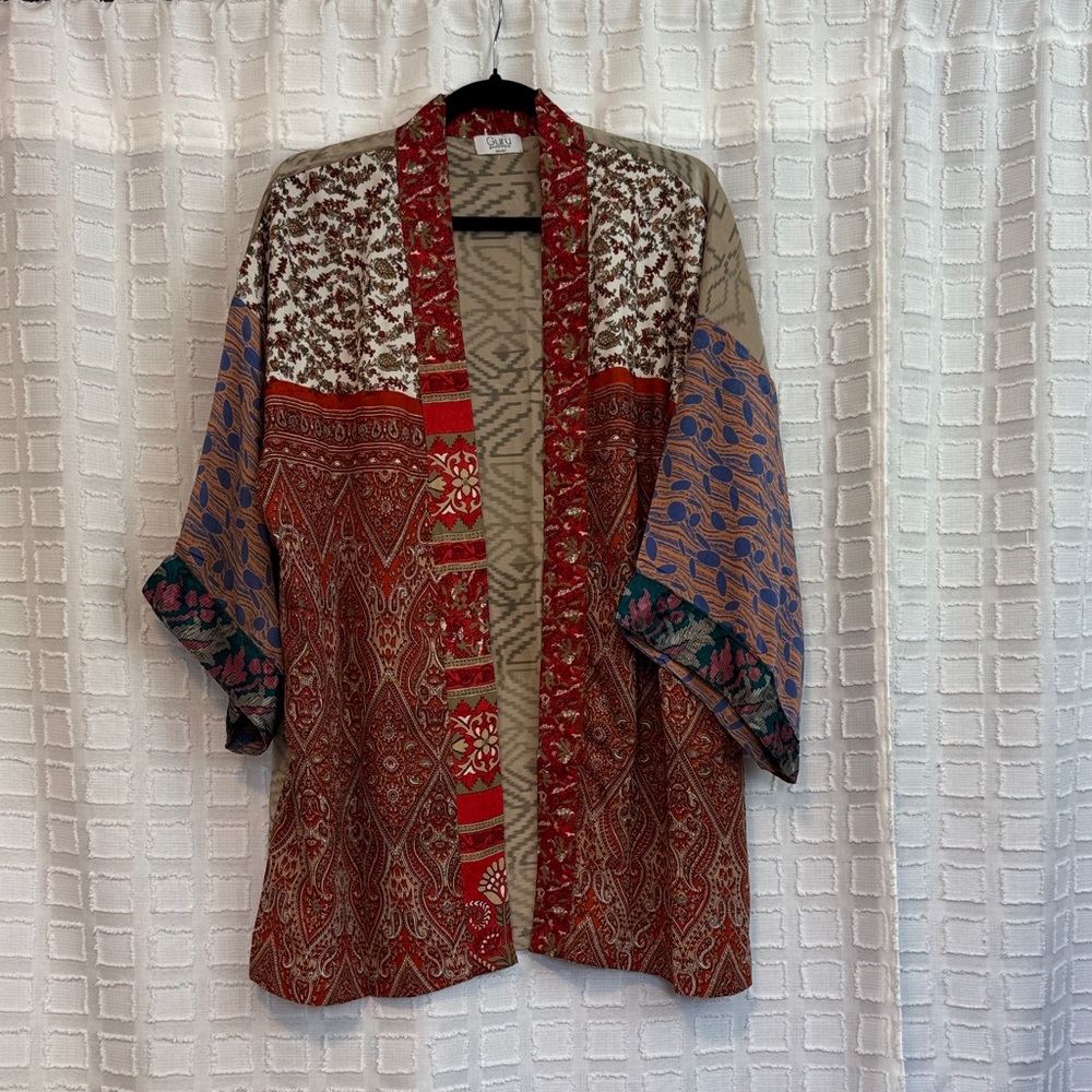 Guru for life 100% Silk  Kimono